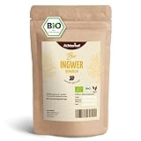 Bio Ingwerpulver (500g) | Ingwer gemahlen | Ingwerwurzel gemahlen perfekt fuer Ingwertee Ingwertinktur Ingwerwasser oder zum Kochen