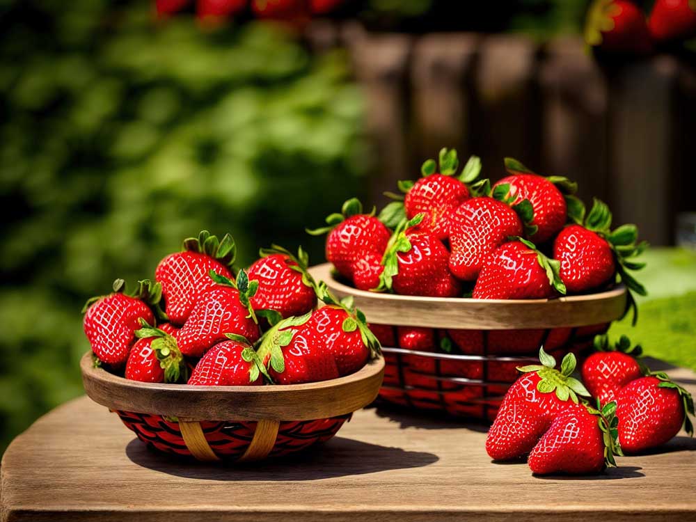 Erdbeern haben wenig Fruchtzucker