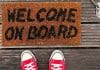 Gastbeitrag: Fußmatte mit Schriftzug Welcome on Board