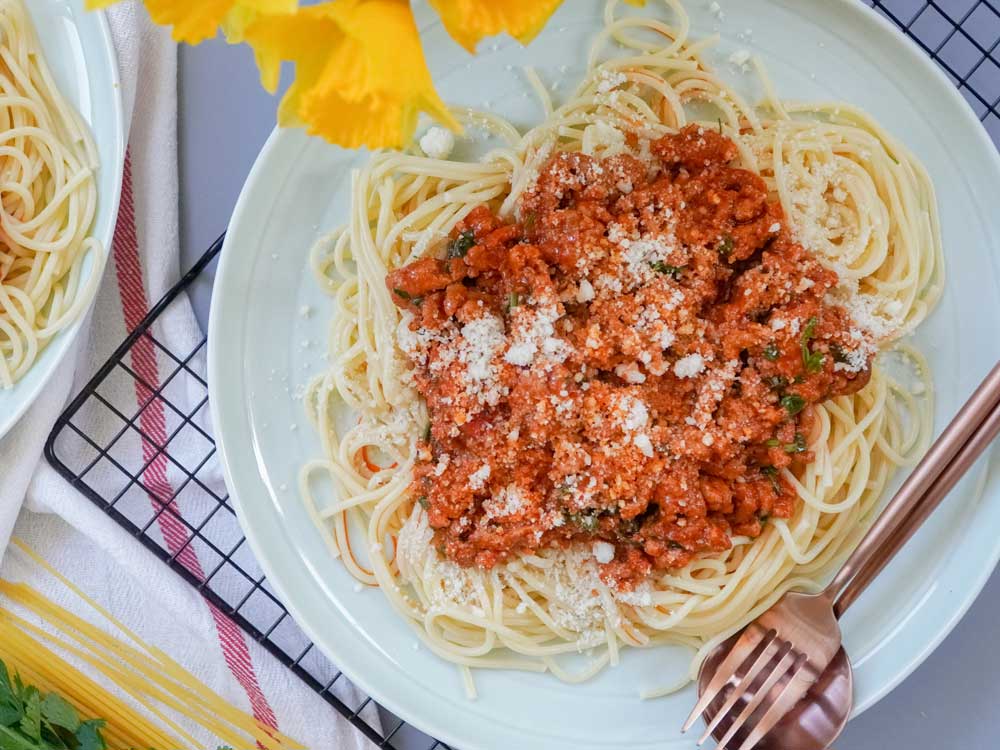 Glutamat / Geschmacksverstärker: Spaghetti Bolognese