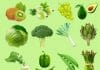 Grünes Obst und Gemüse Instagram Grafik