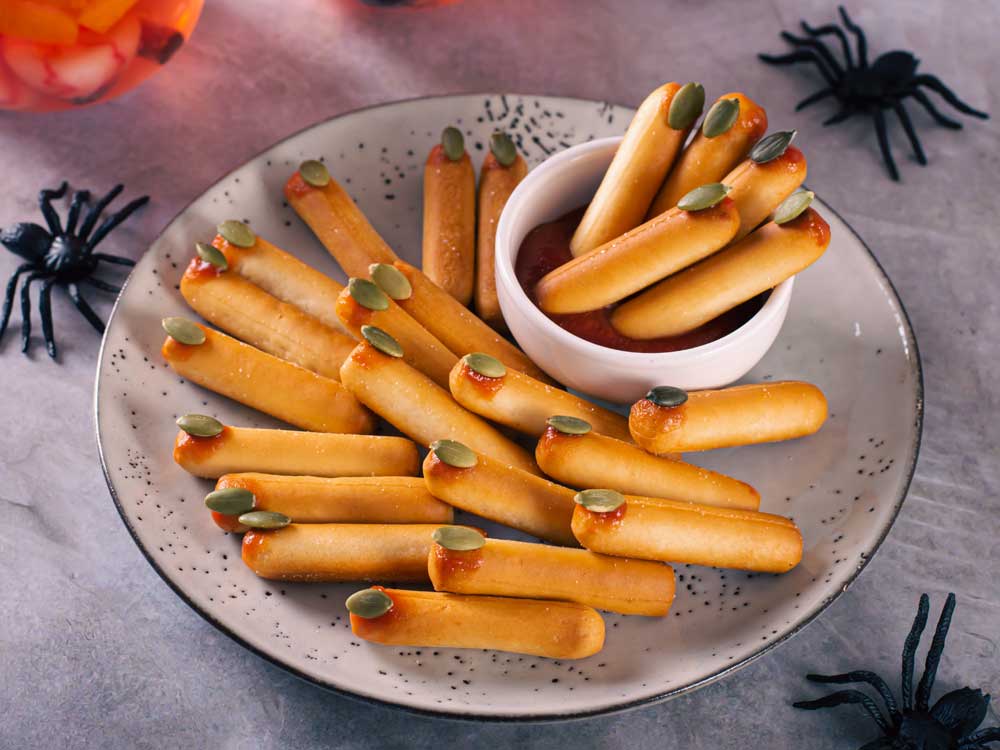 Halloween Rezepte - Hot Dog Finger