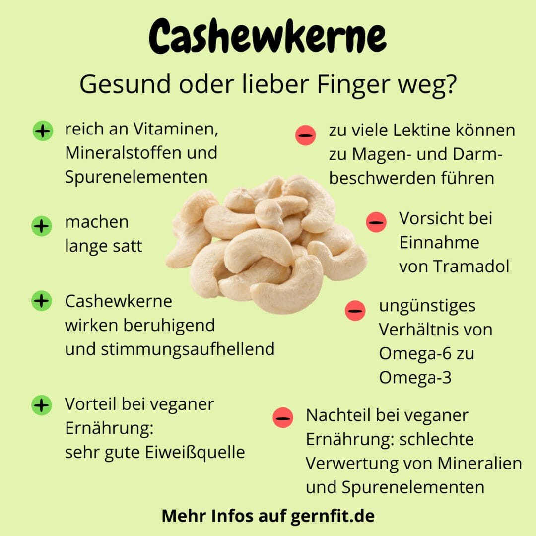 Cashewkerne: gesund oder lieber Finger weg?