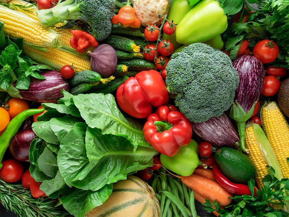 Wie viel wiegt Obst und Gemüse? Gemüse