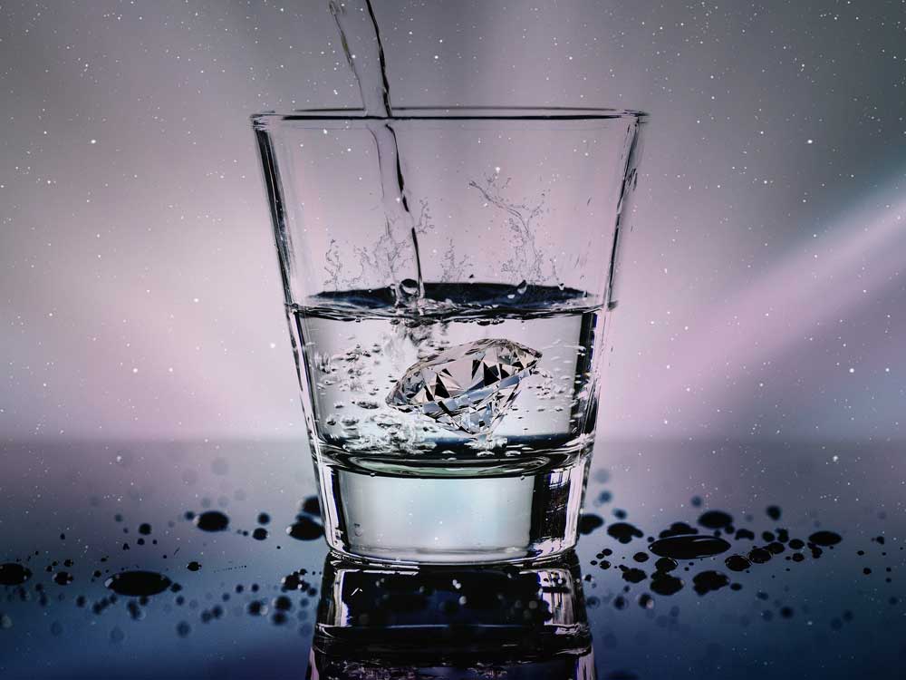 Trinken Wasserglas