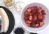 Blogparade Erdbeerrezepte Zutaten Erdbeer-Smoothie-Bowl